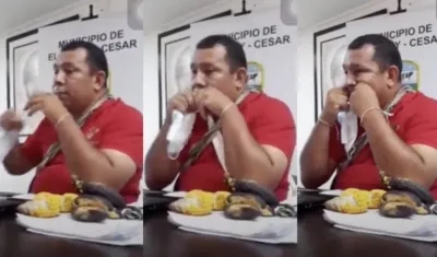 El alcalde de El Copey, Francisco Manuel Meza.