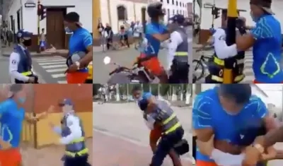 Imágenes de la brutal agresión.