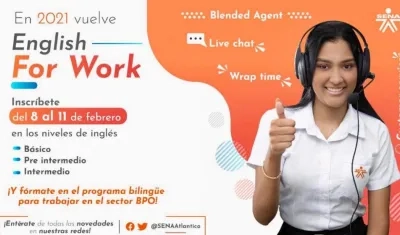 Capacítese en inglés para el trabajo.