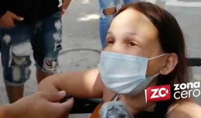 Estefany Fuenmayor, esposa del joven asesinado. 