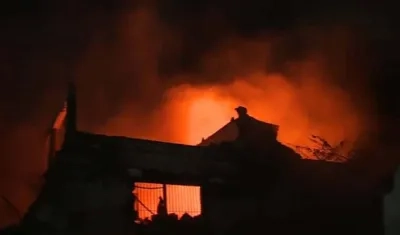 Incendio en San Roque