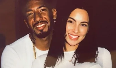 El futbolista Jerome Boateng y la modelo Kasia Lenhard.