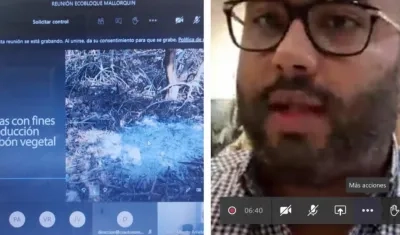 Reunión virtual para analizar la situación en Mallorquín.