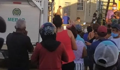 Lugar donde se presentó el atentado sicarial en el barrio Nuevo Horizonte. 