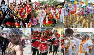 Algunos de los disfraces.