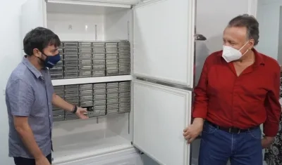 El Viceministro de Salud Luis Alexander Moscoso con el Alcalde de Barranquilla Jaime Pumarejo.