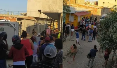 Lugar donde ocurrió el ataque sicarial. 