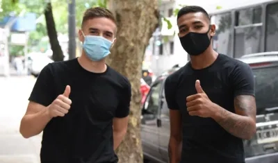 Agustín Palavecino y David Martínez, nuevos refuerzos de River Plate.