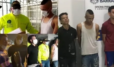 Momento de las capturas de los 3 implicados en 10 casos de abusos sexuales.