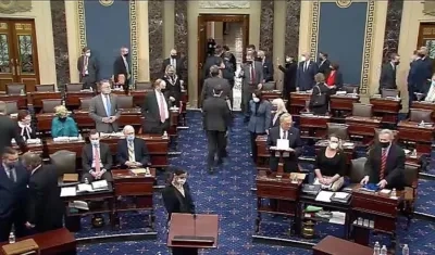 Senado de EE.UU., durante la votación.