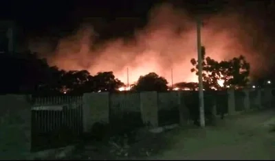 Magnitud del incendio.