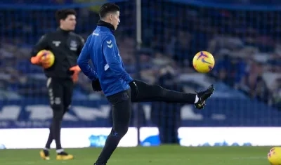 James Rodríguez, jugador colombiano. 