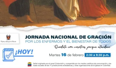 Con esta imagen se invita a la Jornada Nacional de Oración.