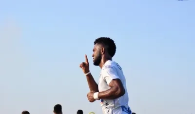 Miguel Ángel Borja, goleador de Junior. 