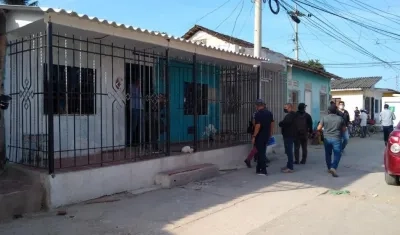 Vivienda donde fue lanzada la granada. 