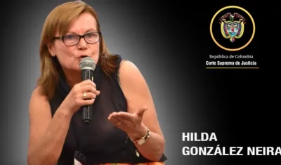 La magistrada Hilda González Neira.