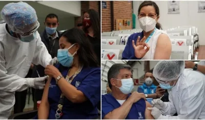 Hoy empezó en Bogotá la vacunación con el personal de salud de primera línea.
