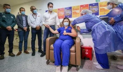 El Alcalde de Medellín, Daniel Quintero.