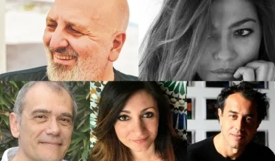 Los invitados italianos.