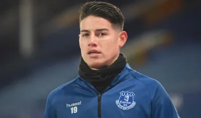 James Rodríguez, jugador colombiano. 