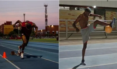 Raúl Mena Pedroza, entre el atletismo y el fútbol como sus dos pasiones. 