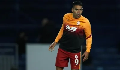 Falcao García, durante un calentamiento. 