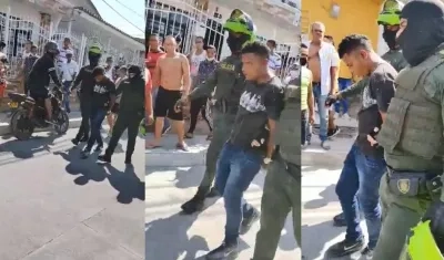 Xavier Andrés Domínguez Barrios, capturado por la Policía. 