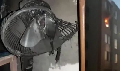 Imágenes del incendio.