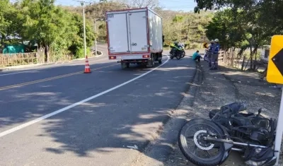 Aspecto del accidente. 