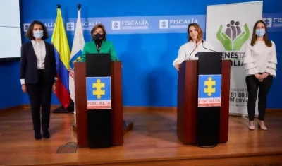 Directora del ICBF en la Fiscalía.