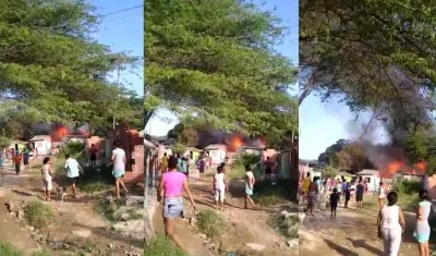 Incendio en El Bosque. 