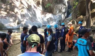 Zona donde fue encontrado el cuerpo de la joven. 