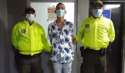 Alias 'El mocho', tras ser capturado.