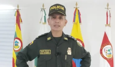 General Diego Rosero, comandante de la Policía Metropolitana.