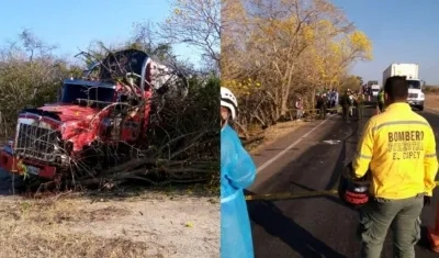 Imágenes del accidente.