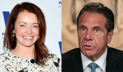 Lindsey Boylan y Andrew Cuomo.