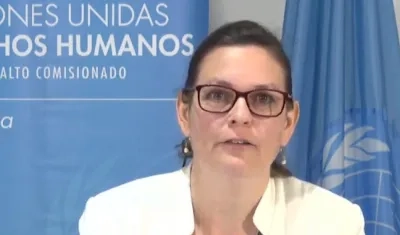 La Alta Comisionada de la ONU, Juliette de Rivero.