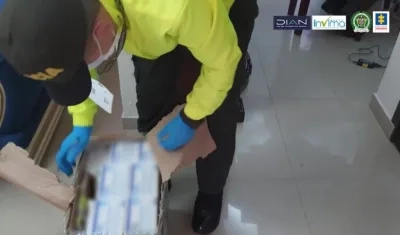 Medicamentos incautados por la Policía. 