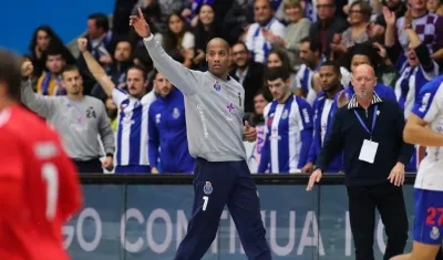 Alfredo Quintana, portero de balonmano del Porto. 