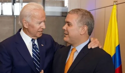 Joe Biden e Iván Duque.