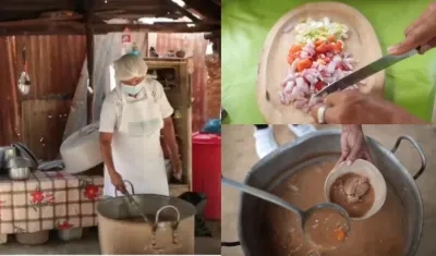 Margarita Barrios, cocinera tradicional de Sibarco.