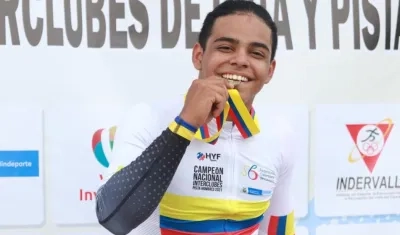 Ricardo Jaramillo, triple medallista de oro. 