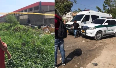 La Policía y el CTI de la Fiscalía llegaron al lugar donde fue encontrado muerto el hombre. 