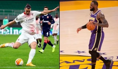Zlatan Ibrahimovic  y LeBron James. 