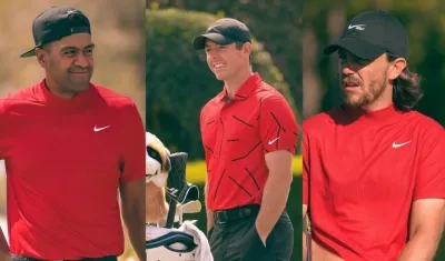 Golfistas durante el torneo. 