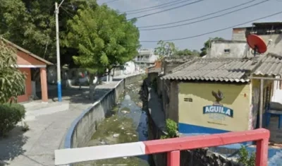 Aspecto del arroyo donde fue asesinado Jorge Enrique Schoonewolff De León.