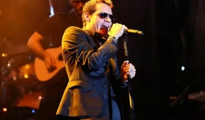El cantante Marc Anthony.