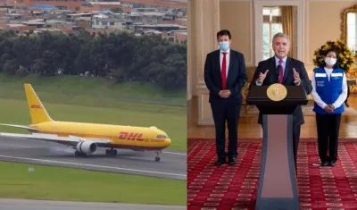Llegada de vacunas y el Presidente Iván Duque.