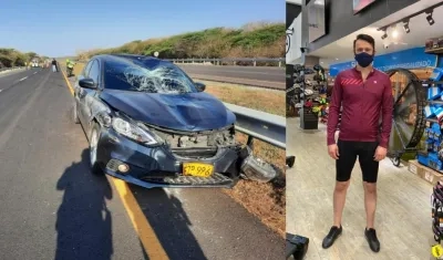 Manuel Antonio Picalúa Pimienta fue arrollado por este vehículo en la Vía al Mar.