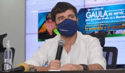 El Alcalde de Barranquilla, Jaime Pumarejo.